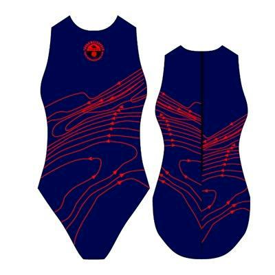 SPECIAL MADE TURBO WATERPOLO BADPAK Isobars navy, Watersport en Boten, Waterpolo, Nieuw, Verzenden