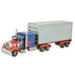 A TIN MODEL OF A CONTAINER TRUCK (Beeldjes - Decoratie), Verzenden