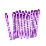 10x Medium Aluminium Dart Shaft Paars 48mm, Verzamelen, Verzenden, Nieuw