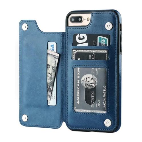 Retro iPhone SE (2020) Leren Flip Case Portefeuille - Wallet, Telecommunicatie, Mobiele telefoons | Hoesjes en Frontjes | Apple iPhone