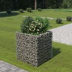 vidaXL Gabion plantenbak verhoogd 90x90x100 cm, Tuin en Terras, Bloempotten, Verzenden, Nieuw