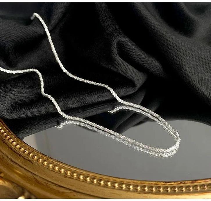 925 Sterling Zilver Sparkling Clavicle Choker Ketting, Sieraden, Tassen en Uiterlijk, Kettingen, Nieuw, Verzenden
