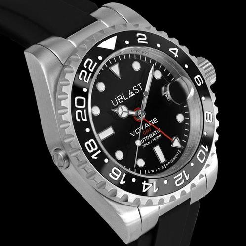 Ublast - Voyage Pro Diver GMT - Automatic Swiss -, Sieraden, Tassen en Uiterlijk, Horloges | Heren