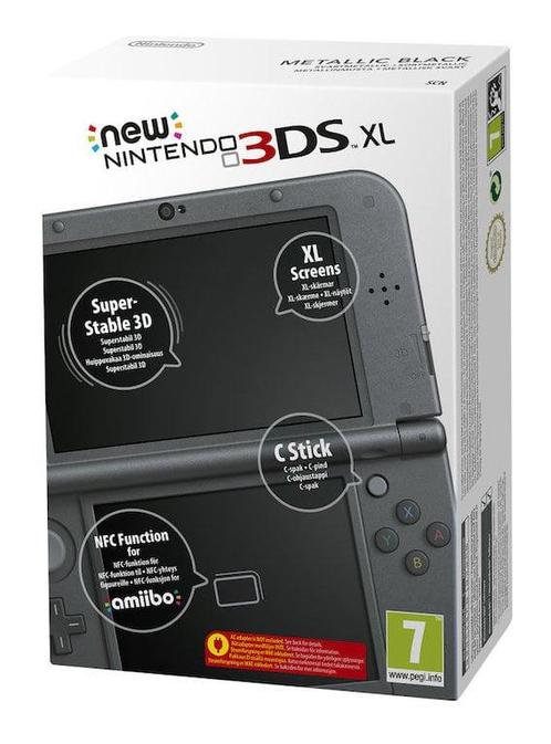 New Nintendo 3DS XL Zwart in Doos (Nette Staat & Krasvrij..., Spelcomputers en Games, Spelcomputers | Nintendo 2DS en 3DS, Zo goed als nieuw