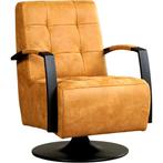 Leren draaifauteuil Mind - Kenia Cognac (cognac) -, Nieuw, Ophalen of Verzenden, 50 tot 75 cm, Industrieel, Modern