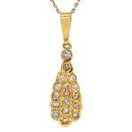 Gouden hanger met diamant 20 krt, Sieraden, Tassen en Uiterlijk, Kettinghangers, Ophalen of Verzenden, Nieuw