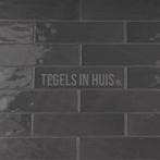 Wandtegel cottage 7,5x30 glans donker grijs handvormlook met, Doe-het-zelf en Verbouw, Tegels, Nieuw, Ophalen of Verzenden, 10 m² of meer