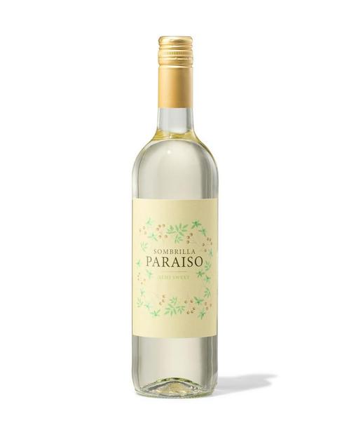 Sombrilla Sombrilla Paraiso wit half zoet 0.75L, Diversen, Levensmiddelen, Verzenden