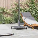 vidaXL Buiten Parasolvoet Donkergrijze houtlook 45 x 45 x 31, Tuin en Terras, Parasols, Verzenden, Nieuw, Minder dan 1 meter, Parasolvoet