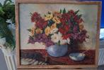 Jan Kelderman (1914-1990) - Bloemstilleven op gedekte tafel, Antiek en Kunst, Kunst | Schilderijen | Klassiek