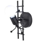 Zwarte Wandlamp – Vintage Industrieel Metaal, E27 Fitting, Huis en Inrichting, Lampen | Wandlampen, Verzenden, Nieuw