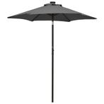 vidaXL Parasol met LED-verlichting 200x211 cm aluminium, Verzenden, Nieuw, 2 tot 3 meter