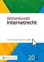 9789013145908 Wettenbundel Internetrecht 2017-2018, A.R. Lodder, Zo goed als nieuw, Verzenden