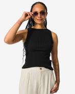 HEMA Dames top Rita rib zwart, Kleding | Dames, Verzenden, Nieuw