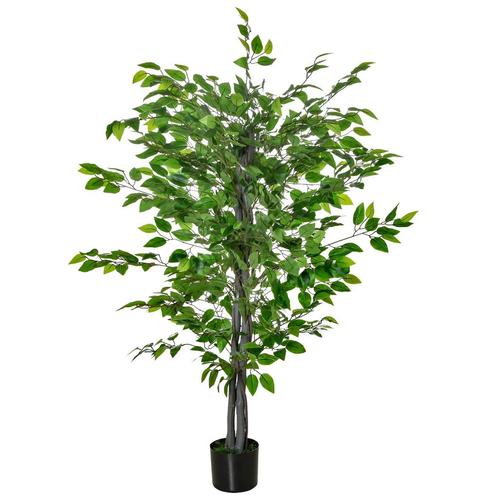 TRUUSK Kunstmatige Ficusboom Groot 135 Cm Kunstplant, Plasti, Huis en Inrichting, Woonaccessoires | Kunstplanten en Kunstbloemen