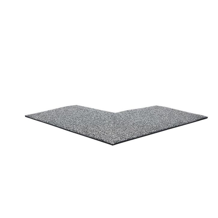 Hoekstuk rubber rand sportvloer &#039;GRANITE&#039; - 50x50, Sport en Fitness, Overige Sport en Fitness, Verzenden