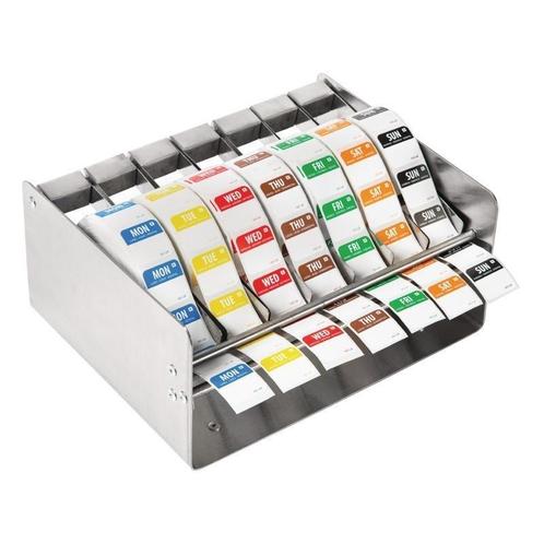 Kleurcode stickers en dispenser, Zakelijke goederen, Horeca | Overige, Ophalen of Verzenden