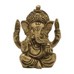 Ganesha Messing Minibeeldje (5 cm), Nieuw, Verzenden
