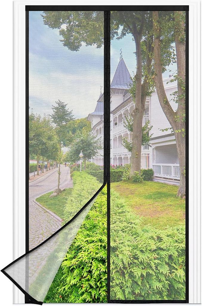 Magneethordeur 80x200 | Geen Boren | B-keuze, Doe-het-zelf en Verbouw, Deuren en Horren, Schuifdeur, Nieuw, Kunststof, Hordeur