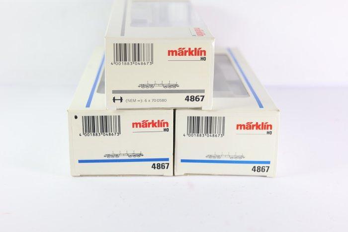 Märklin H0 - 4867 - Modeltrein goederenwagon (3) - 3, Hobby en Vrije tijd, Modeltreinen | H0