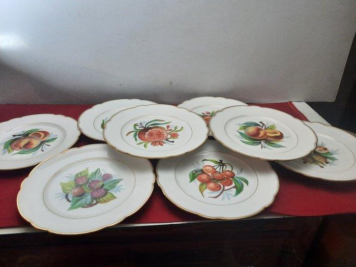 Bord (8) - Porselein, PARIJS hand beschilderd, Antiek en Kunst, Antiek | Glas en Kristal