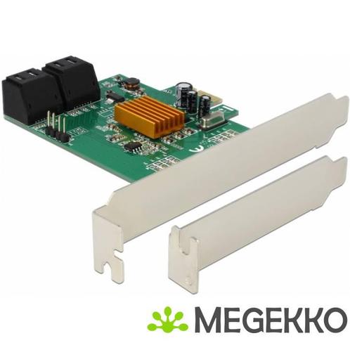 Delock 90382 4-poorts SATA PCI Express x1-kaart, Computers en Software, Netwerkkaarten, Nieuw, Verzenden