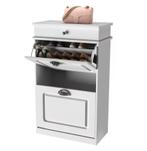 Smal Schoenenrek met 2 Klapdeuren – Witte Kast, Verzenden, Nieuw