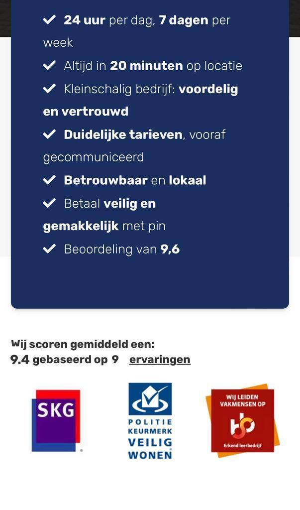 24/7 Sloten Vervangen/Openen Utrecht/De Meern| 0639687307, Diensten en Vakmensen, Reparatie en Onderhoud | Sloten, 24-uursservice