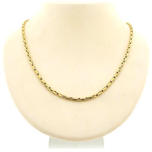 Gouden anker schakel ketting | 44,5 cm (karabijnslot), Sieraden, Tassen en Uiterlijk, Kettingen, Overige kleuren, Gebruikt, Goud