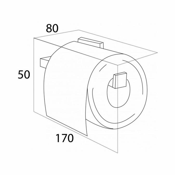 Toiletrolhouder Tiger Items Vast Chroom, Doe-het-zelf en Verbouw, Sanitair, Ophalen of Verzenden