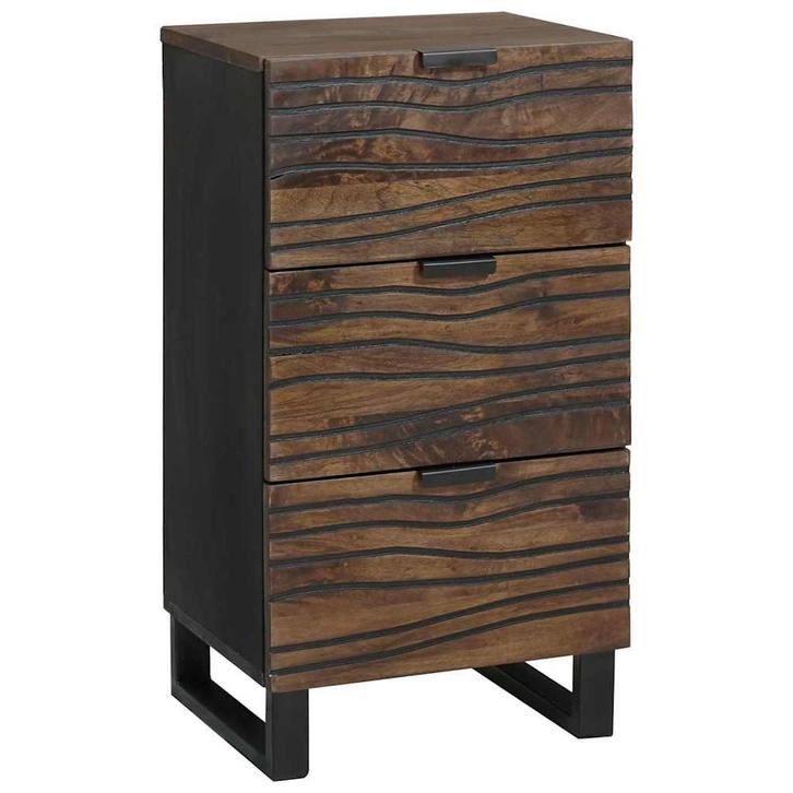 vidaXL Dressoir met lade Bruin 40 x 33 x 75 cm massief, Huis en Inrichting, Kasten | Dressoirs, Nieuw, Minder dan 50 cm, Overige houtsoorten