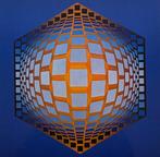 Victor Vasarely (1906-1997) - Tegla - Hat , 1972, tirage