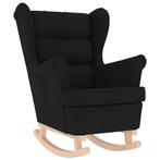 Stijlvolle Schommelstoel Zwart - Retourdeal -60%, Huis en Inrichting, Stoelen, Ophalen of Verzenden, Nieuw, Zwart