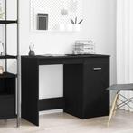 vidaXL Bureau Zwart eiken 100 x 50 x 76 cm Bewerkt hout, Huis en Inrichting, Verzenden, Nieuw