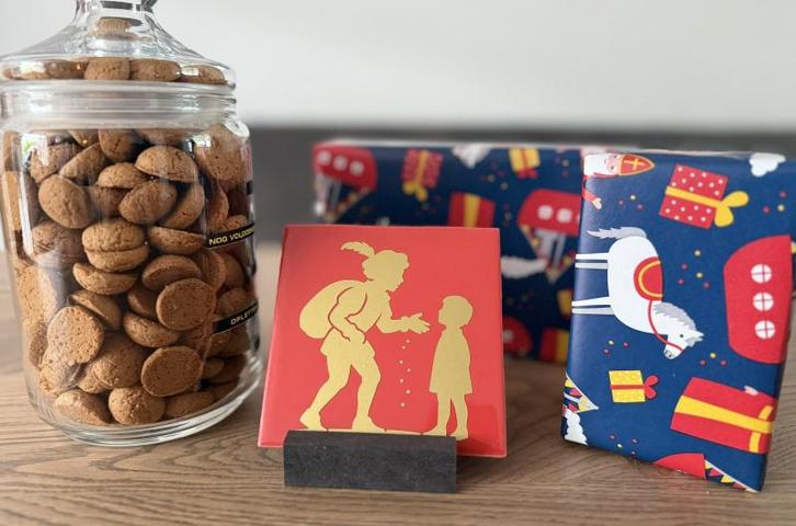 Decoratie Tegel 10x10 cm - Piet en kind, Diversen, Sinterklaas, Nieuw, Ophalen of Verzenden