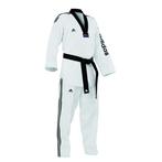 Adidas Taekwondopak Super Master | Zwarte kraag (Maat: 210), Verzenden, Nieuw, Taekwondo, Vechtsportpak