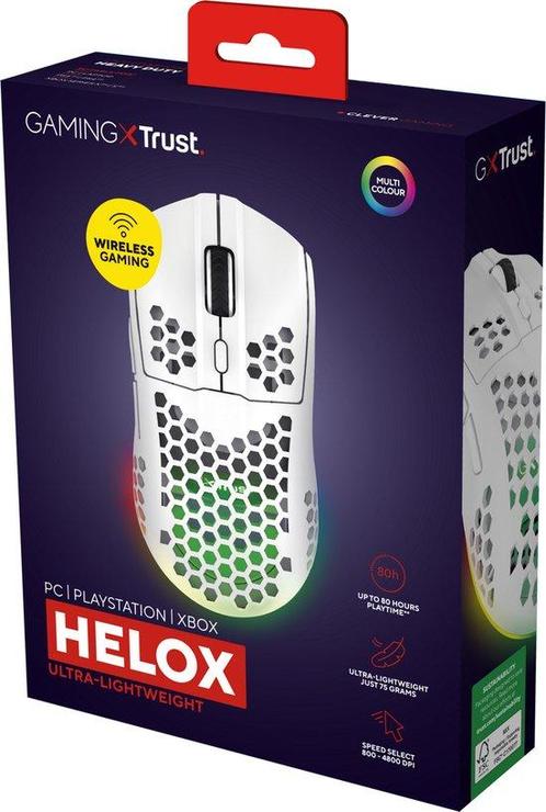 Trust GXT929W Helox - Draadloze Gaming Muis - Ultra licht -, Computers en Software, Muizen, Verzenden