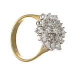 Ring - 18 karaat Geel goud, Witgoud - 1.71ct. tw. Diamant, Sieraden, Tassen en Uiterlijk, Ringen, Nieuw