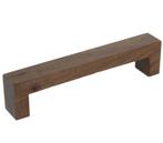 Greep Bench Recht Walnoot gelakt 128 mm, Verzenden, Nieuw