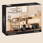 Vrachtwagen met Open Laadbak 133-delig Houten DIY Modelbouw, Hobby en Vrije tijd, Modelbouw | Overige, Verzenden, Nieuw