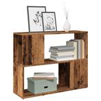 vidaXL Boekenkast/kamerscherm 80x24x63 cm oud houtkleurig, Huis en Inrichting, Kasten | Televisiemeubels, Verzenden, Nieuw, Overige houtsoorten