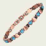 Luxe gezondheidsarmband magnetisch koper - 0,6 cm, Sieraden, Tassen en Uiterlijk, Armbanden, Ophalen of Verzenden, Nieuw