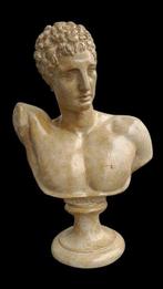 sculptuur, Busto Hermes - 32 cm - marmerstof