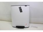 Brabantia Bo Prullenbak - 2 x 30 l - Afvalscheiding - White, Huis en Inrichting, Woonaccessoires | Prullenbakken, Verzenden, Zo goed als nieuw