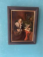 Hollandse School(XX), naar Nicolaas Maes - Oude vrouw in, Antiek en Kunst