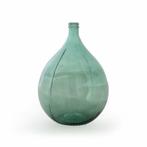 Nieuw! | Vaas dame-Jeanne in glas H56 cm, Izolia | smaragd, Nieuw, Glas, Verzenden