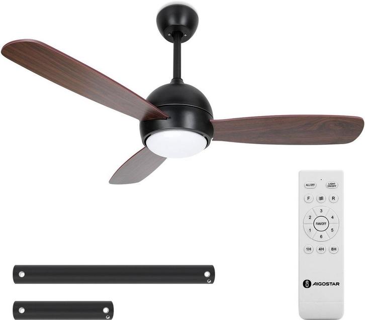 Plafondventilator met verlichting - Plafondlamp met ventilat, Witgoed en Apparatuur, Ventilatoren, Zo goed als nieuw, Verzenden