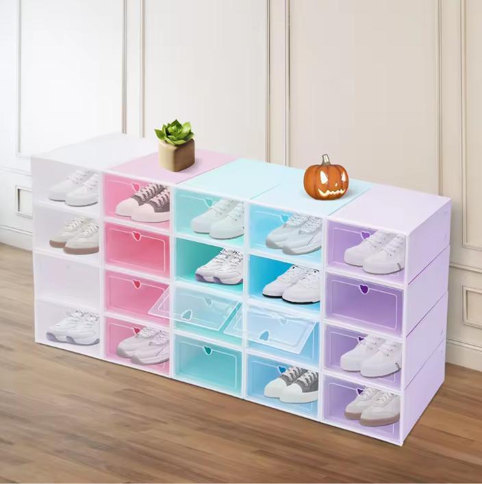 20-delige Transparante Schoenendoos Set – Stapelbaar Ontwerp, Huis en Inrichting, Kasten | Schoenenkasten, Nieuw, Verzenden