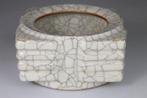 Vaas Cong en porselein celadon glazuur email craquelé - merk, Antiek en Kunst