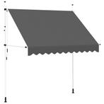 Handmatige Luifel Antraciet 250cm | Retourdeal | Bespaar 46%, Tuin en Terras, Zonneschermen, Nieuw, Ophalen of Verzenden, 250 cm tot 450 cm
